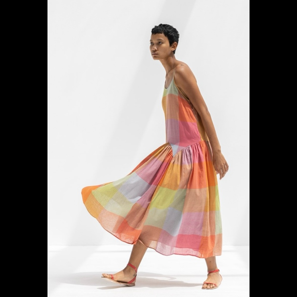 RUJUTA SHETH Jupiter Chex Leila dress